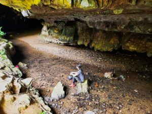 Tempurung Cave adventure - resting outdoors
