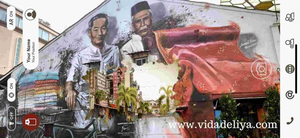 Discover Kuching Malaysia: Most Instagrammable Street Art in City of Cats (Borneo) - Little India - Textile Merchants - augment reality mural art