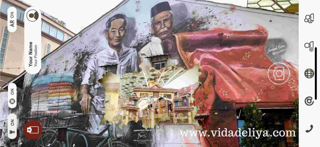 Discover Kuching Malaysia: Most Instagrammable Street Art in City of Cats (Borneo) - Little India - Textile Merchants - augment reality mural art