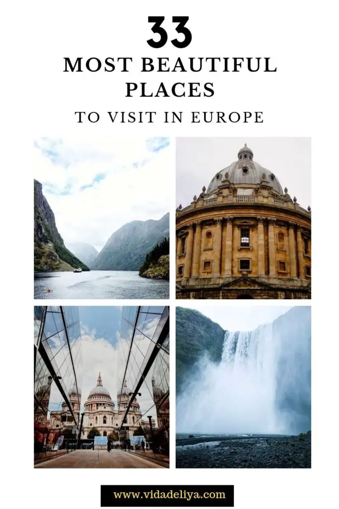 33 Most Beautiful Places in Europe - Pinterest
