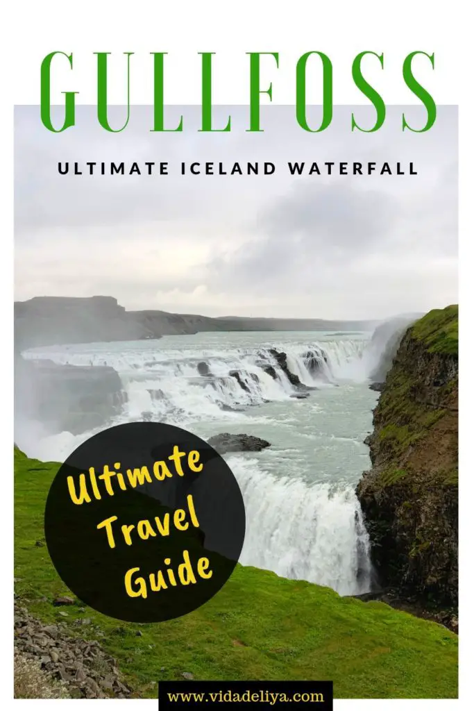 Gullfoss Waterfall Iceland Pinterest