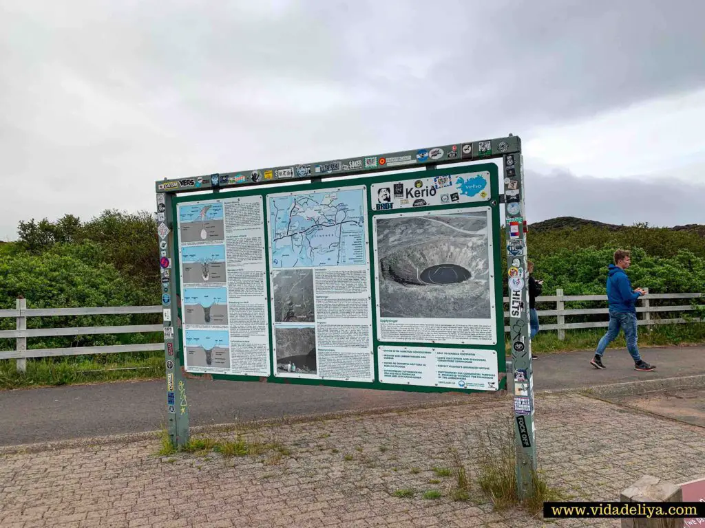 4. Kerid Crater information sign