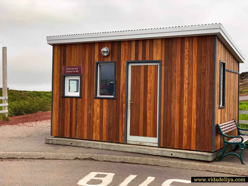 5. Kerid Crater entrance fee ticket booth