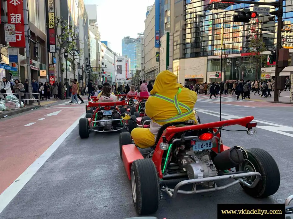 Mario Go Karting in Tokyo, Japan