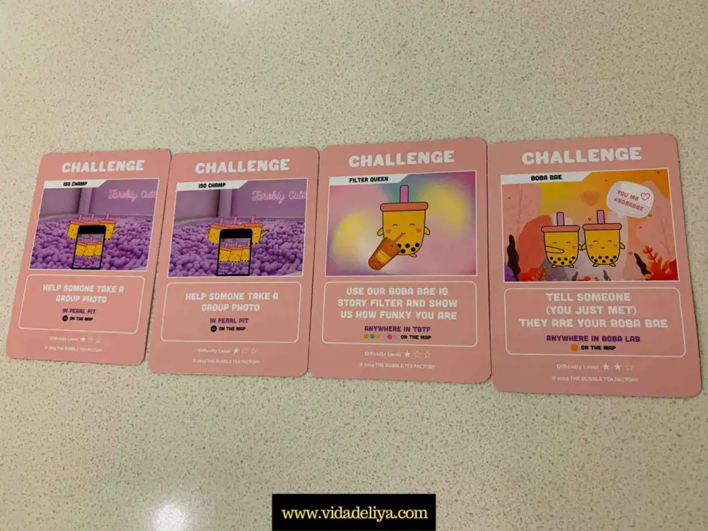 4. Collectible game cards - Bubble Tea Factory, SCAPE Orchard Road Singapore