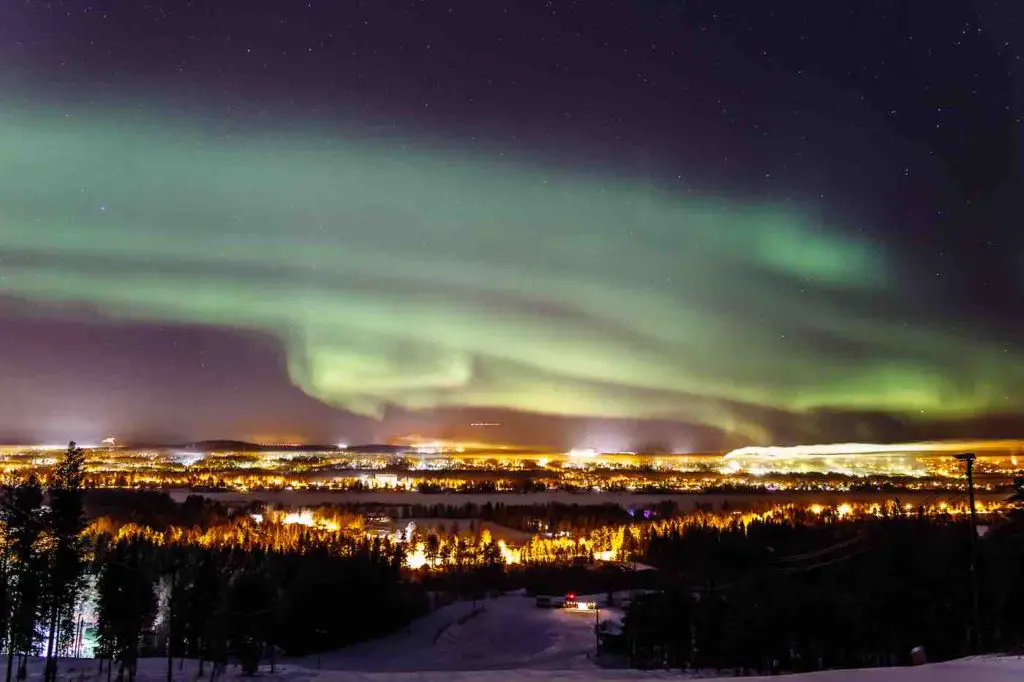 Northern Lights at Rovaniemi, Finland