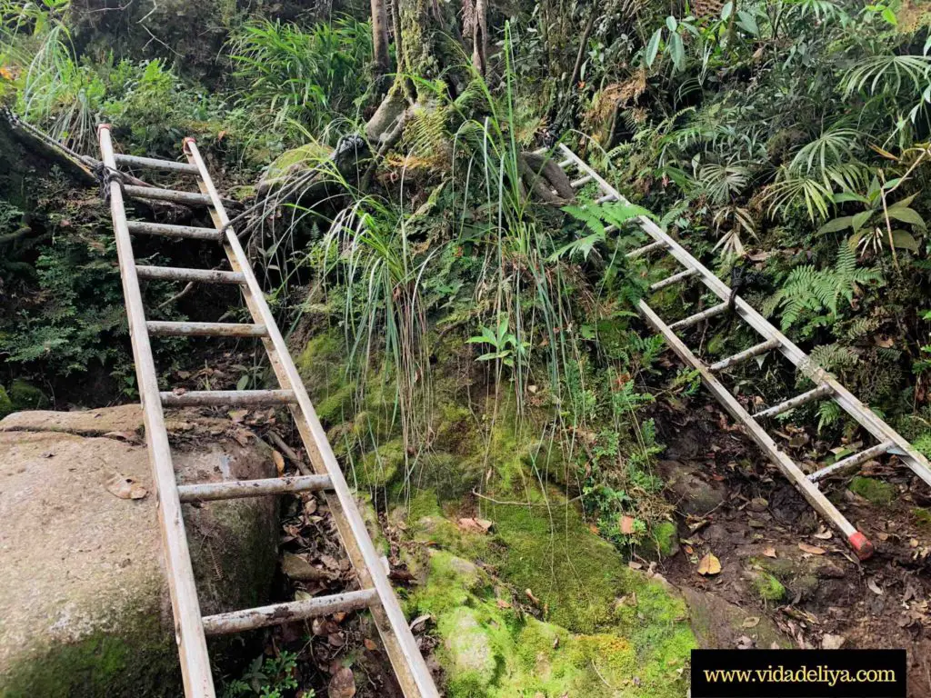 27. Tangga besi (metal ladders) encountered when hiking to the peak of Gunung Nuang via Pangsun, Hulu Selangor Malaysia - one of the most difficult hiking treks near Kuala Lumpur