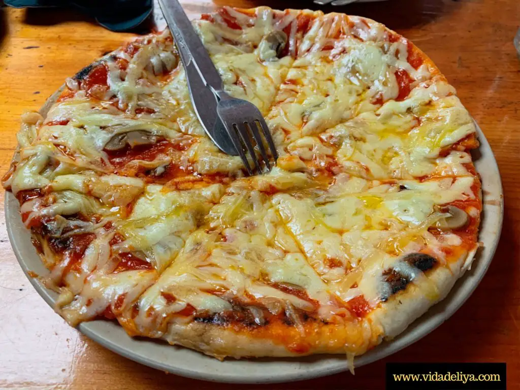 19 Yak cheese and tomato pizza, Nepal, Everest Base Camp Trek Food Guide