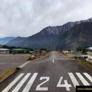 4. runway for Tenzing-Hillary Airport in Lukla Nepal