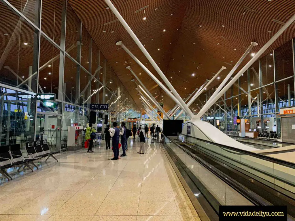 1. arriving at KLIA Departure Terminal