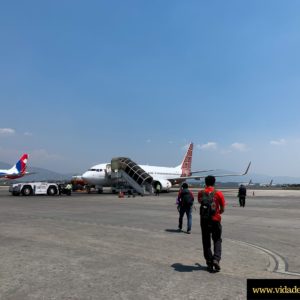 13. Walk towards Malindo flight at Tribhuvan International Airport