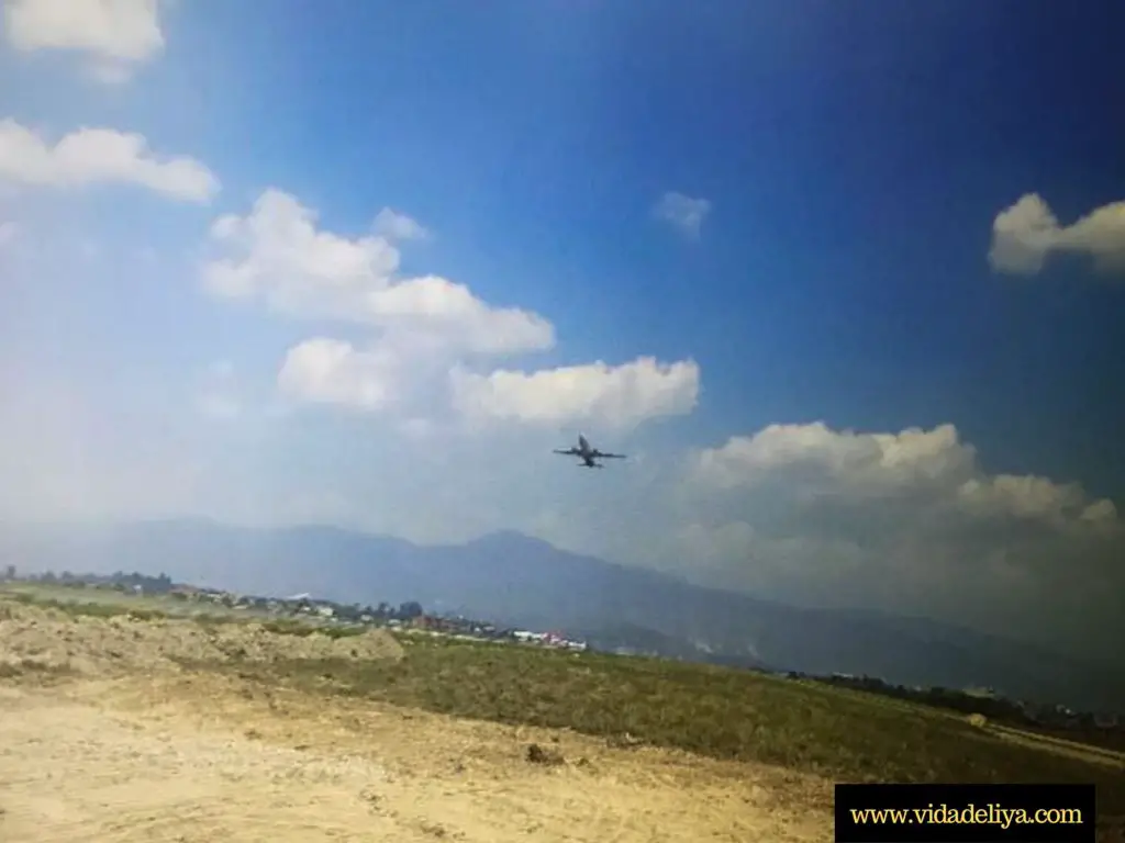 15. Our flight taking off at Tribhuvan International Airport