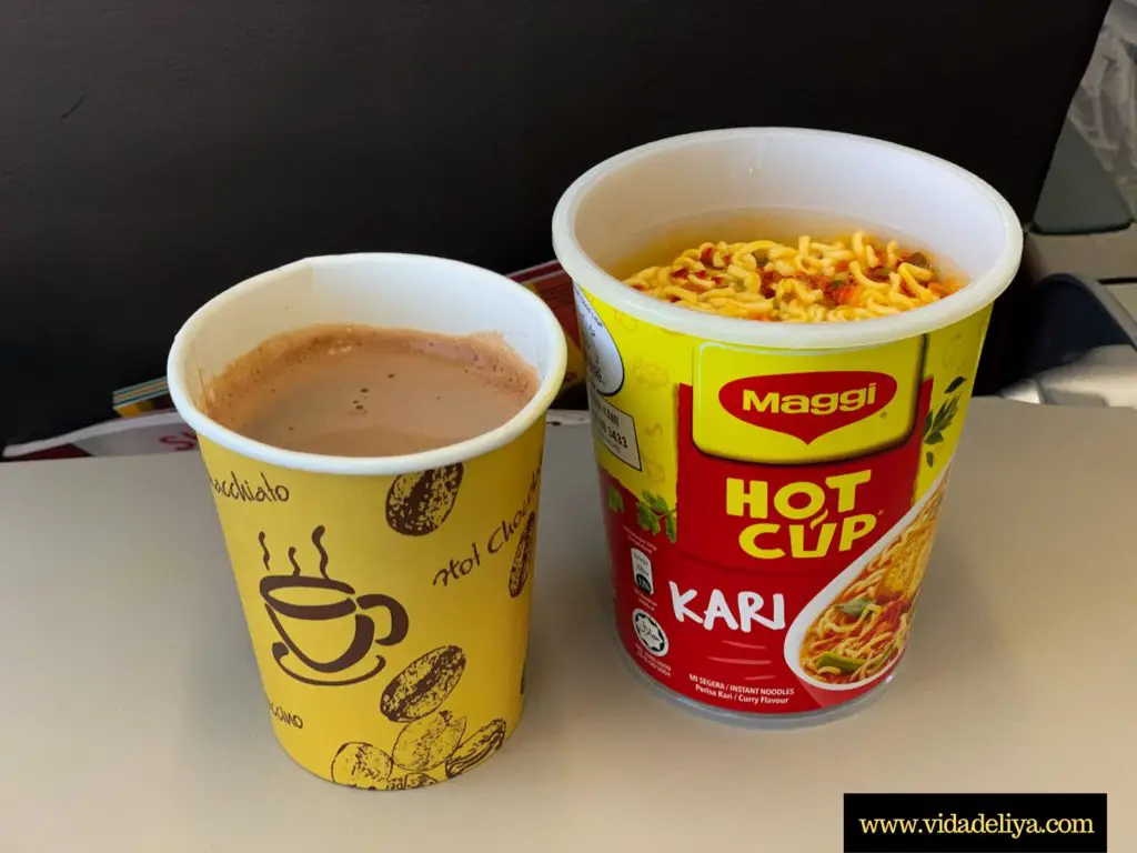 18. Malindo lunch Maggie Mee cup curry and milo