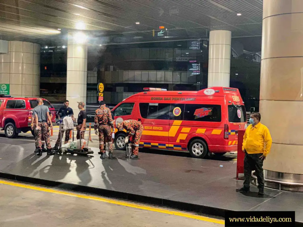 20. ambulances outside KLIA Arrival Hall