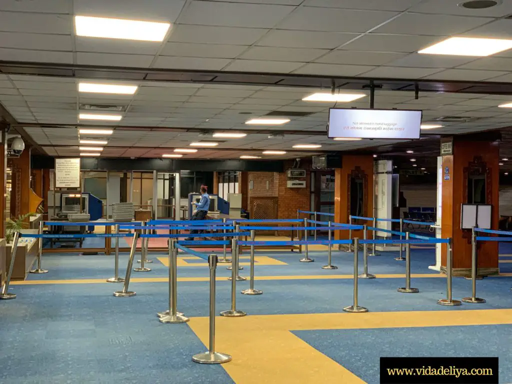 8. Tribhuvan International Airport departure security check